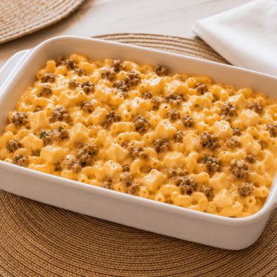 Mac'n cheese à l'italienne et fromage en grain(écono) (4 personnes) (F)